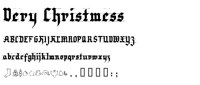 Very Christmess font